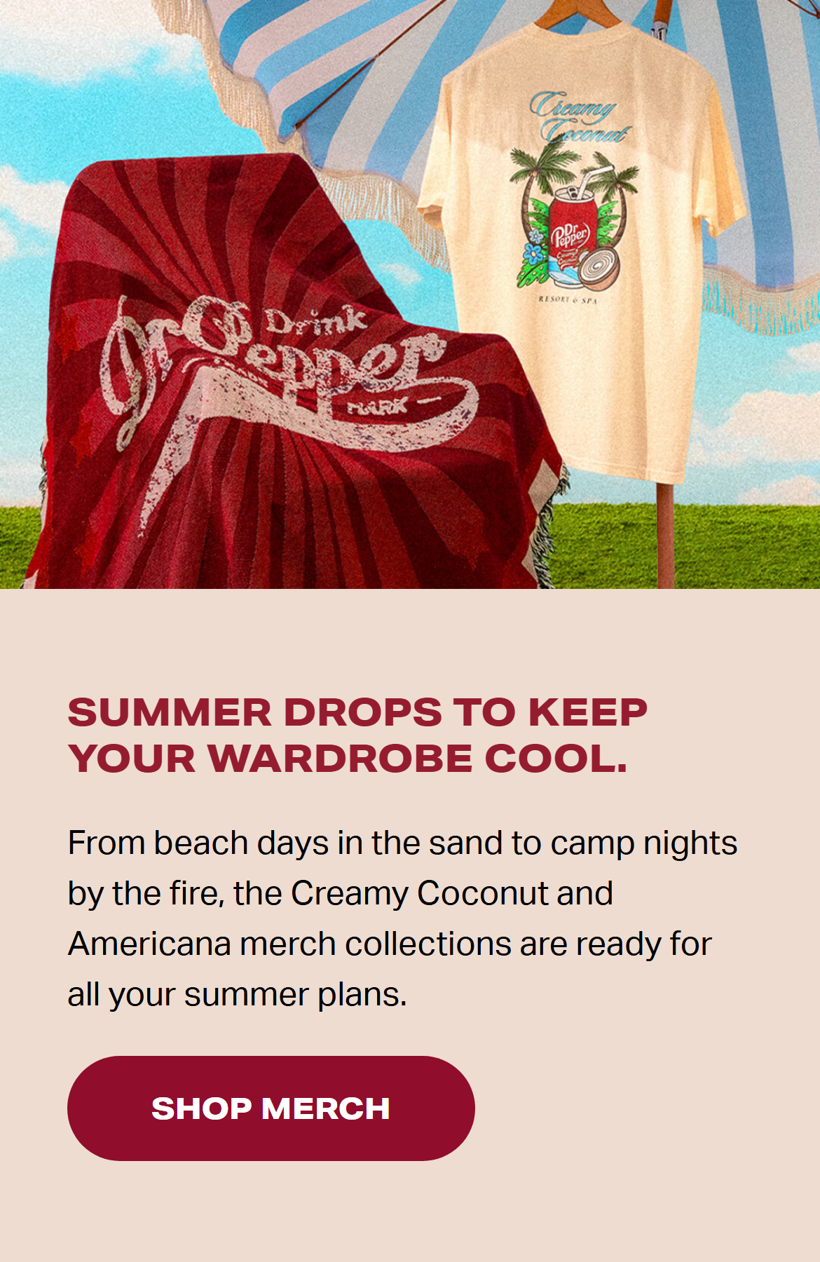 Dr Pepper merch artwork